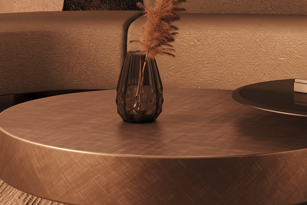 8 — Macro tabletop bronce