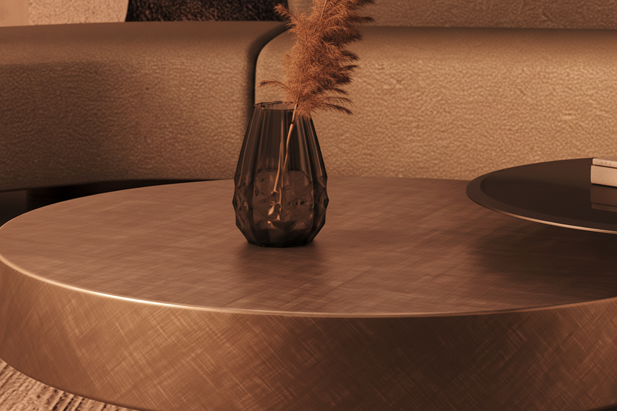 8 — Macro tabletop bronce