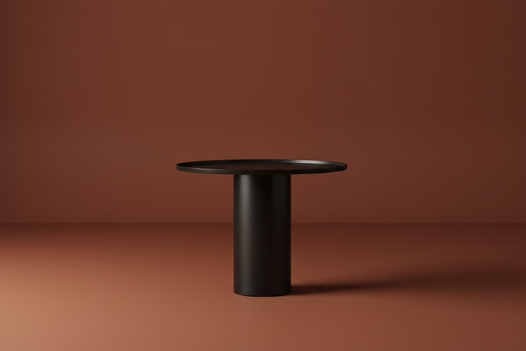 9 — Mesa negra elevada