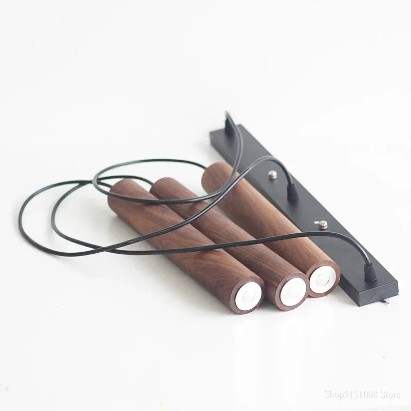 La suspension Noyer — LED cylindrique