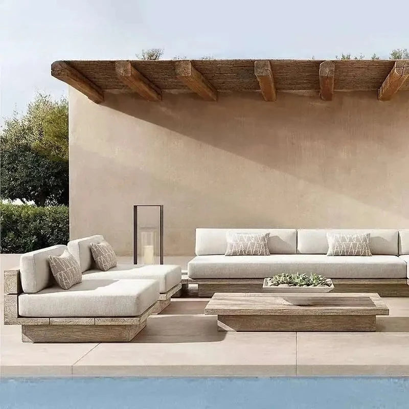 Le canapé de jardin — Extérieur discret