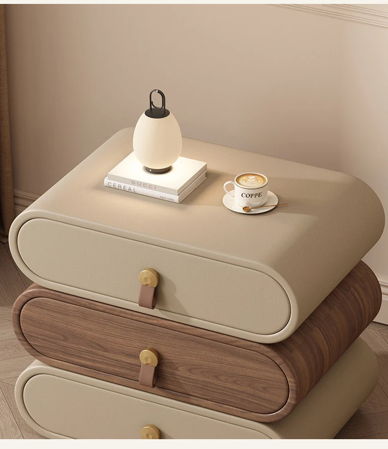 La table de chevet Stack — Trio ovale