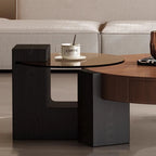 La table basse Orbit – Noyer Duo