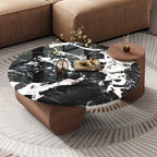 The Marble Round Table — Walnut & Stone