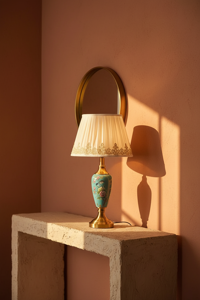 Ceramic Lamp — Hallway Console