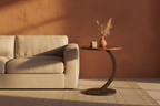 Arc Side Table — Walnut Black Wide Shot