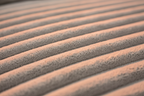 Detalle textura ribbed — tela premium