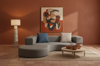 Sala completa — gris y terracota Oasiis