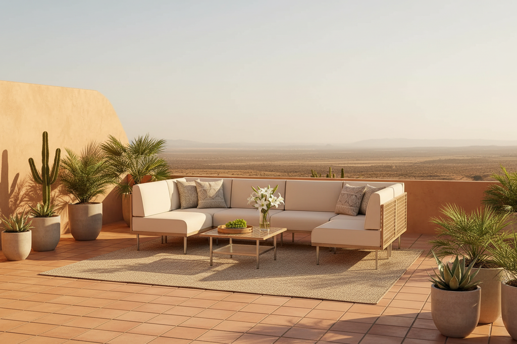 The Rattan Sectional — Wide Terrace