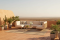 The Rattan Sectional — Wide Terrace