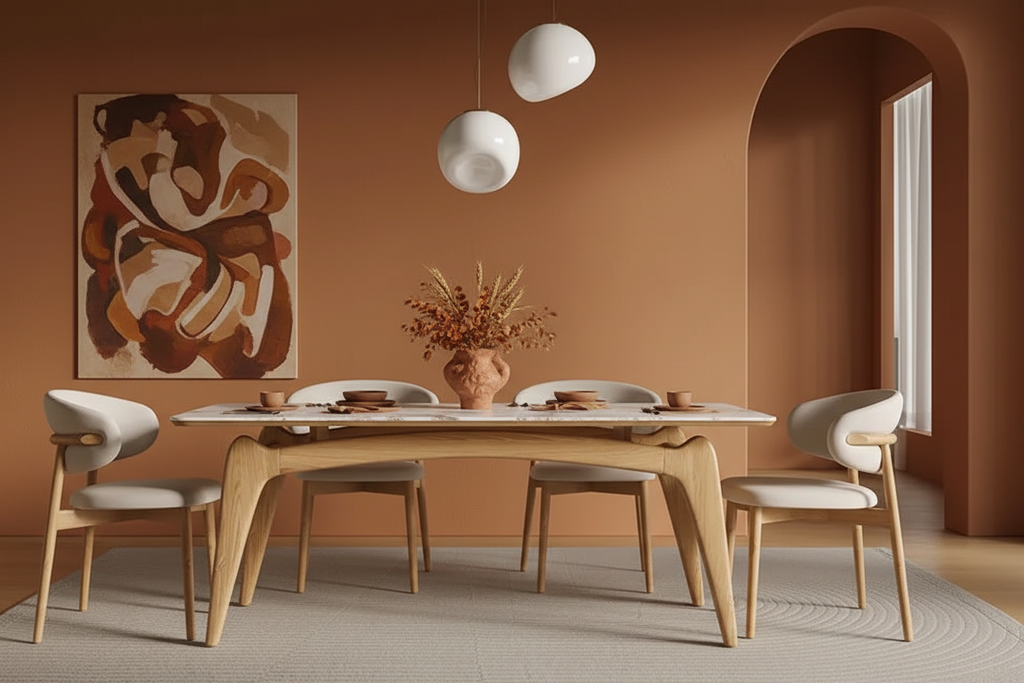 Sala completa — comedor terracota Oasiis