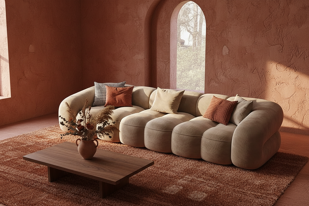 Escena completa Oasiis — Accent Sofa terracota