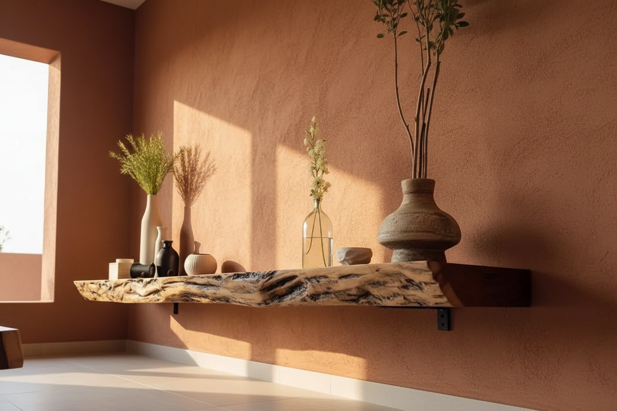 The Live Edge Console — Low Angle