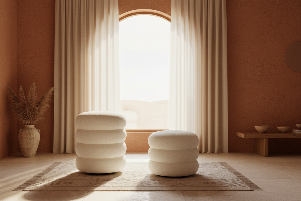 The Stacked Ottoman — Dúo 3 y 4 capas, Oasiis editorial