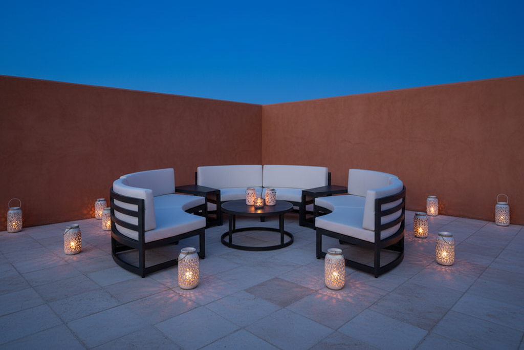 The Round Sofa — Blue Hour