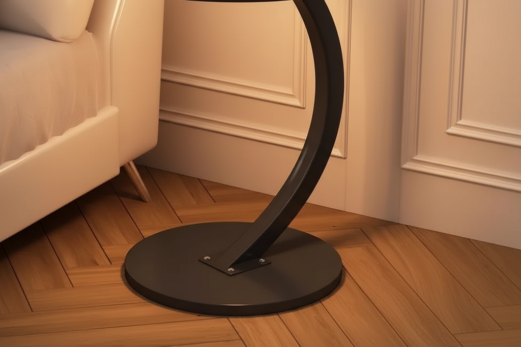 Arc Side Table — Black Black Detail