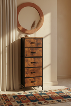 The Tower Dresser — Rustic Wood, corner styling