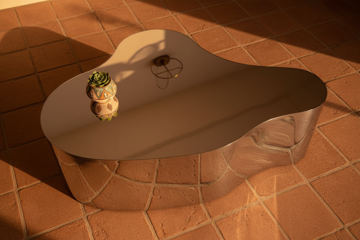The Cloud Table Steel — Overhead