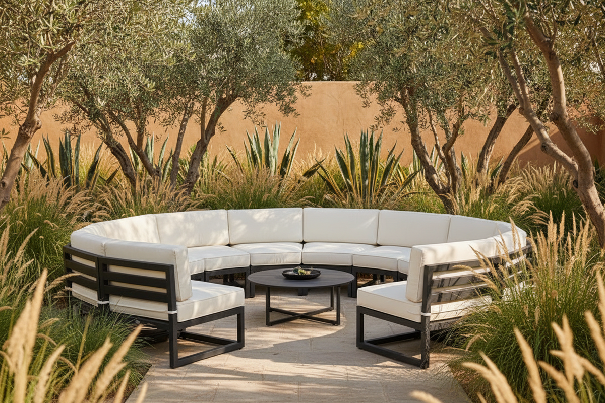 The Round Sofa — Garden Setting