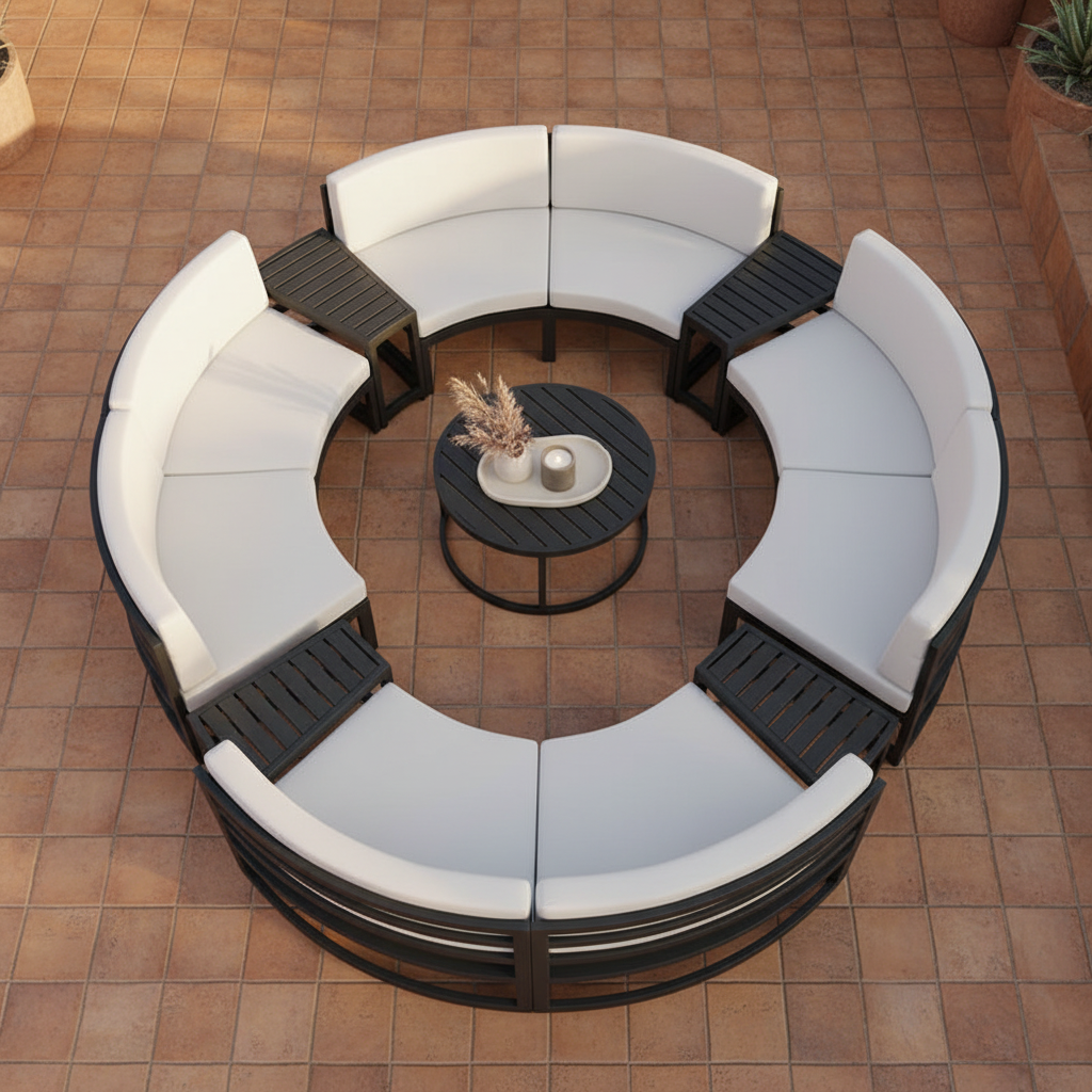 The Round Sofa — Flat Lay Styled