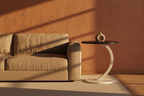 Arc Side Table — Black White Wide Shot