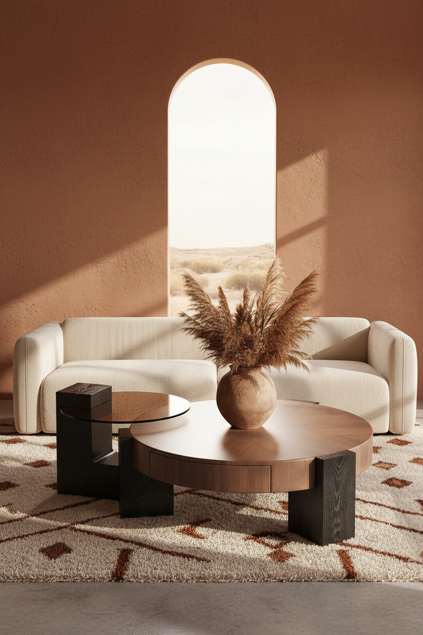 Orbit Coffee Table — living room terracota