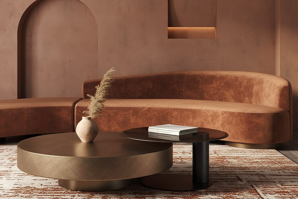 Escena completa terracota — Arc Table Oasiis