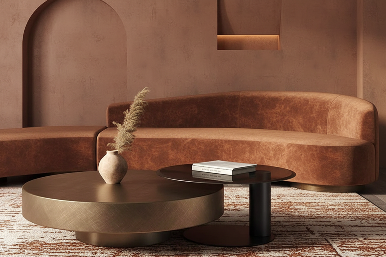 Escena completa terracota — Arc Table Oasiis