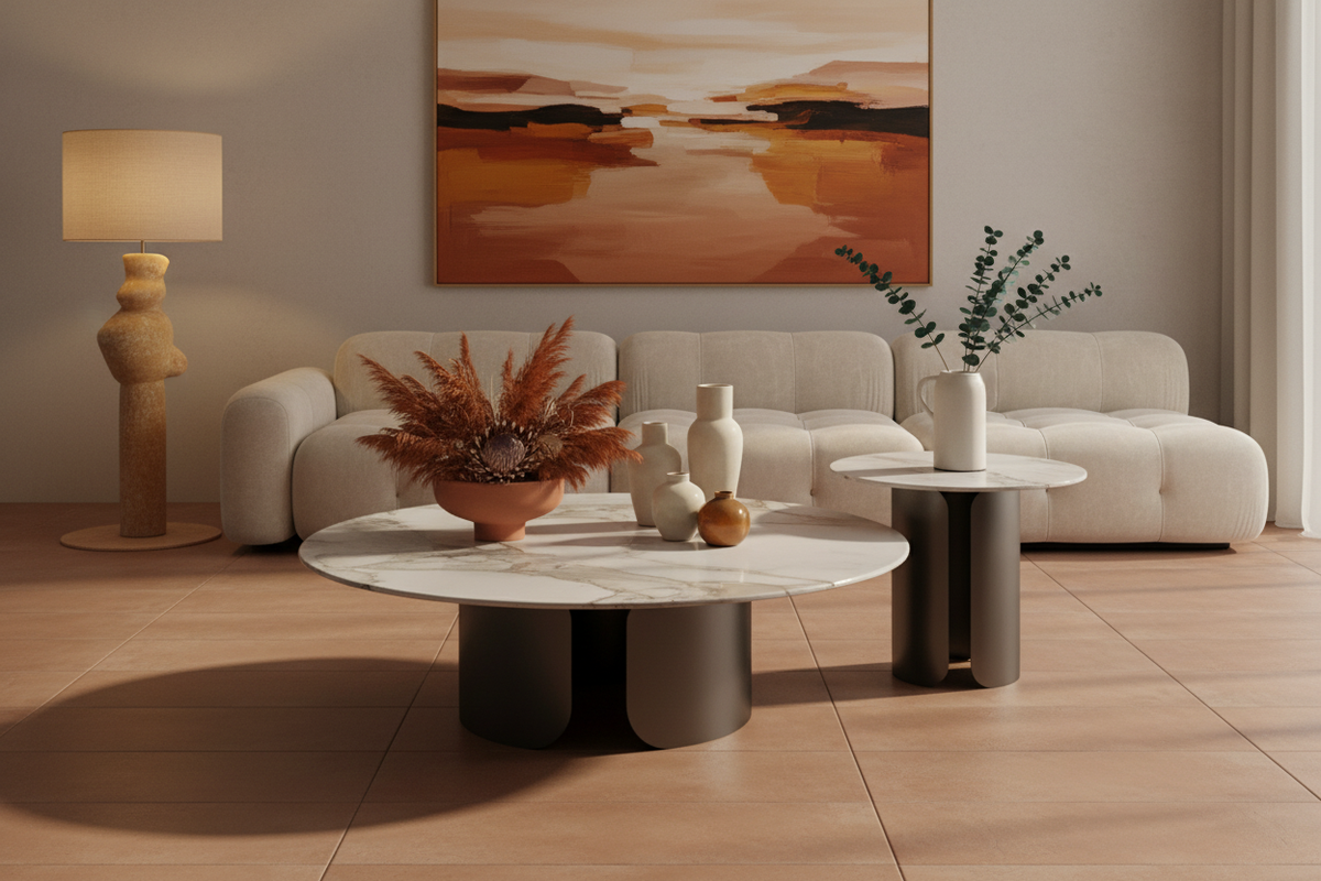 Sala completa — set en living room Oasiis
