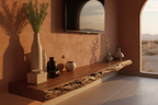 The Live Edge Console — 45 Angle