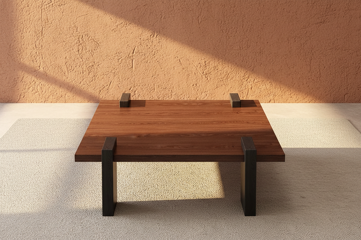 The Wooden Table — Front View