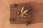 The Wooden Table — Overhead Flat Lay
