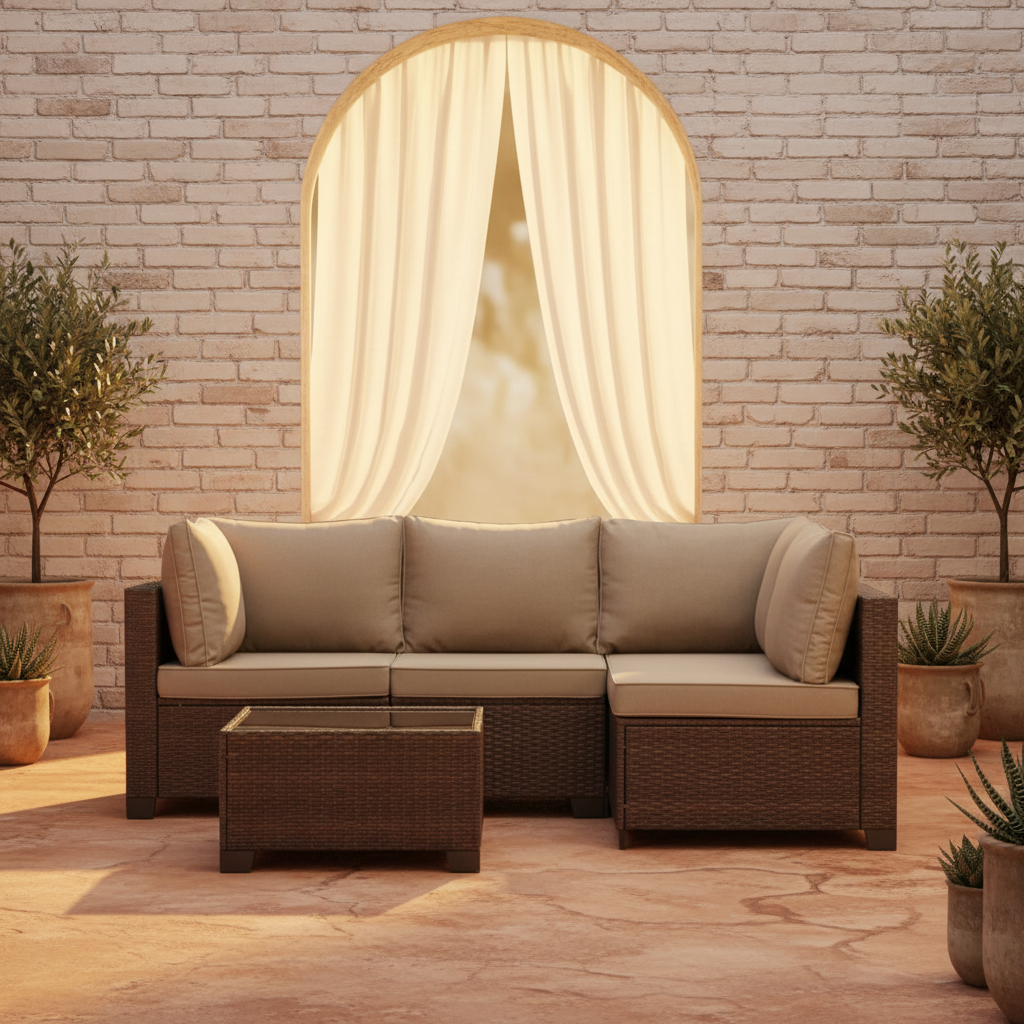 The Garden Set — Terracota Front, golden hour