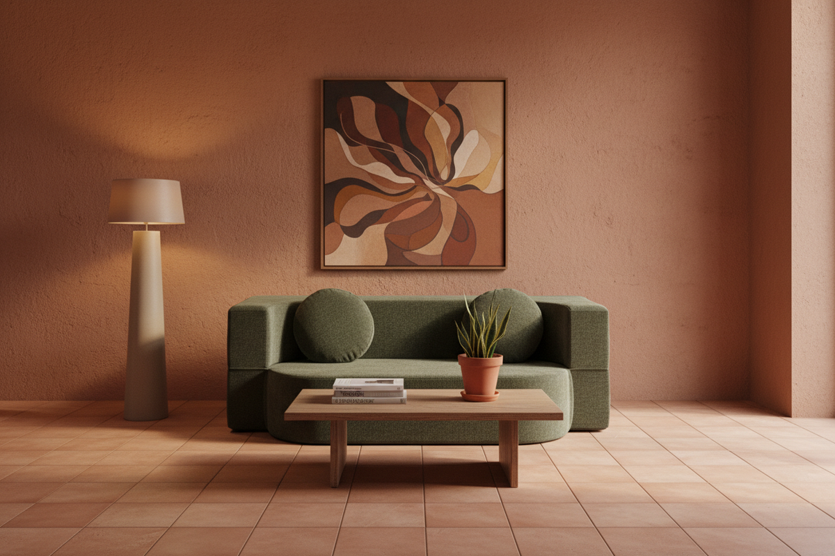 Escala sala completa — living room Oasiis