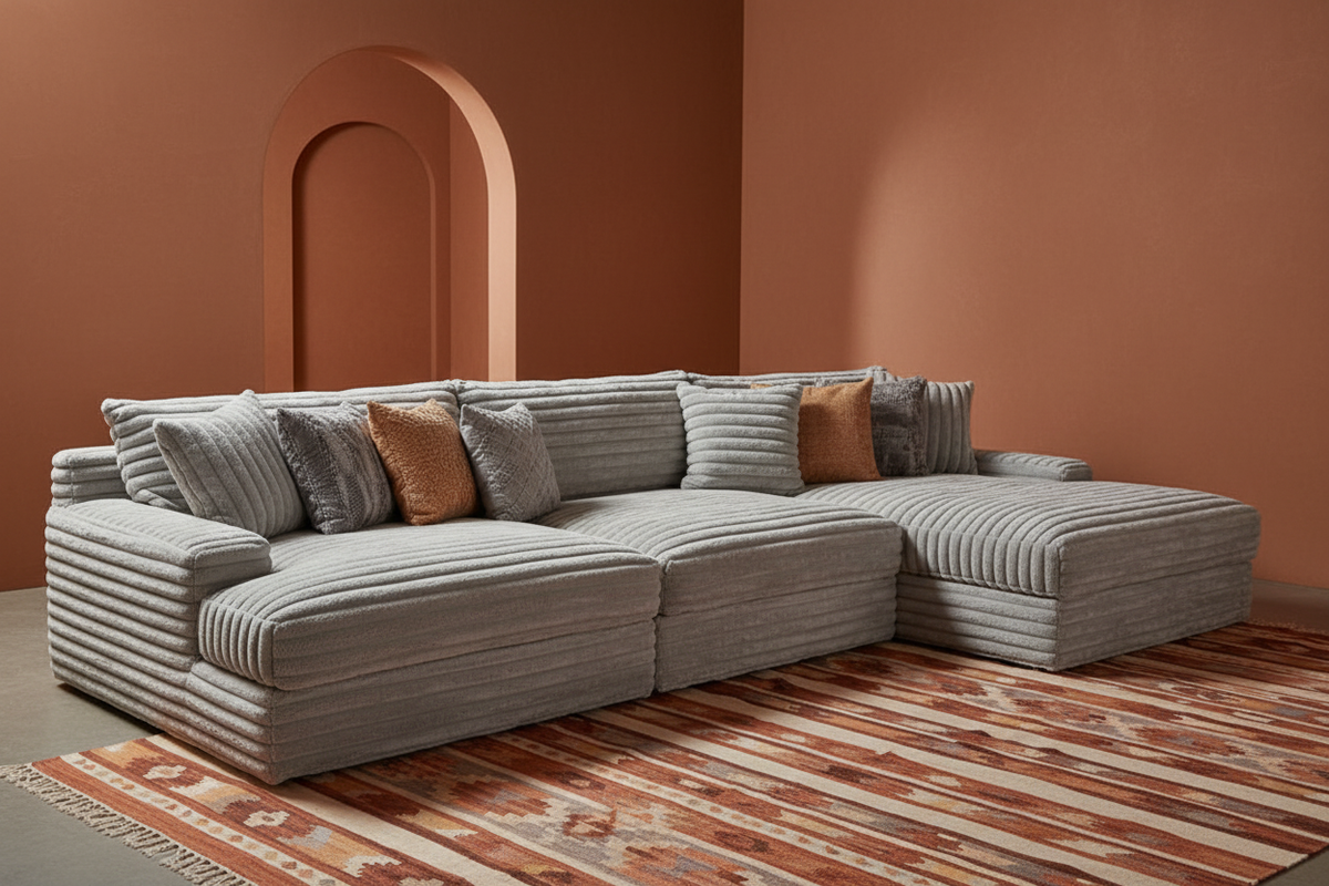 Ángulo 3/4 — forma completa en interior Oasiis