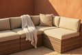 Rattan Lounge — Corner Golden