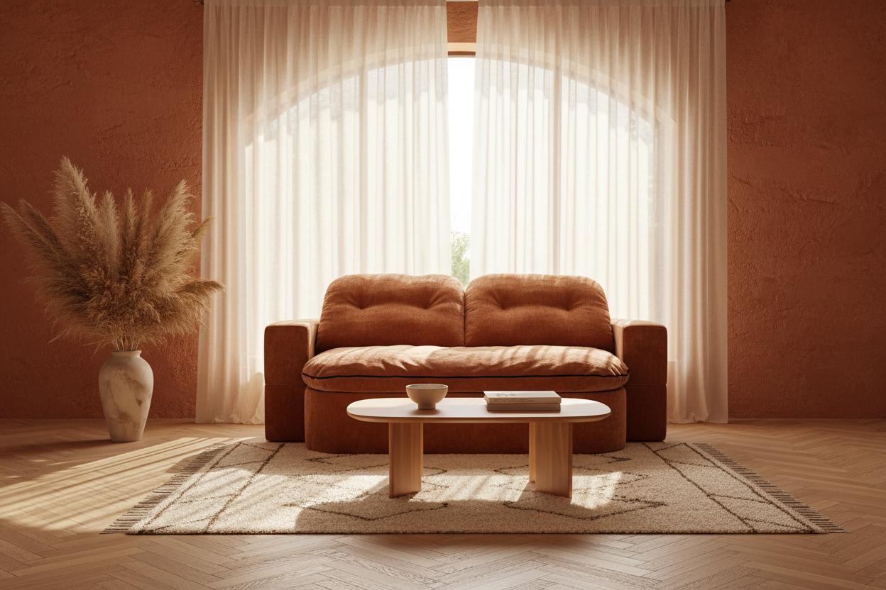 The European Sofa — Velvet en espacio Oasiis